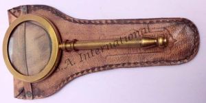 Reading Glass Magnifier with Leather Pouch