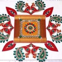 Wooden Rangoli