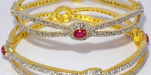 Classic Stone Placed Bangle