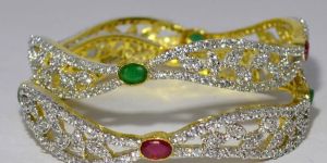 Designer Semi Precious Stone Bangles