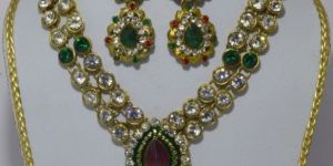 Designer Indian Kundan Necklace Set