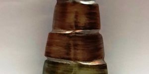 3 Tone Zig Zag Vase 14inches