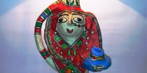 Crafty Paper Mache lamp