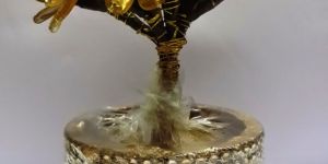 Golden Crystal Flower Tree