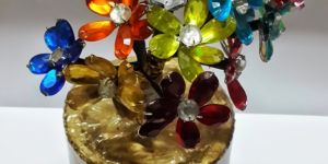 Multi Color Crystal Flower Tree