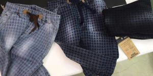 Denim Laser Printed Jeans