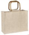 Natural Fancy Bag with Bamboo Handle