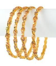 Ladies Rhodium Bangles