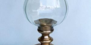 Brass Hurricane Candle Holders