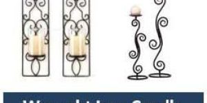 Wrought Iron Candle Stand