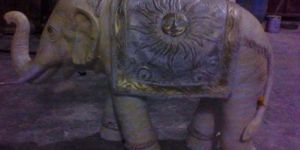 Wedding Fiber Elephant Statues