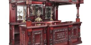 Wooden Antique Bar Counter