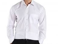 Mens White Formal Shirt