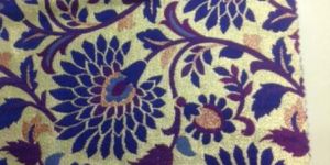 Three Tone Metallic Jacquard Fabric