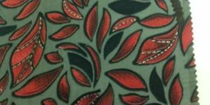 Flock Print Brasso Fabric
