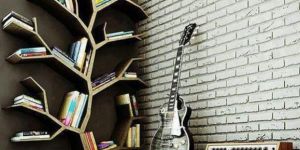 Wall Mounted Tree Bookshelf