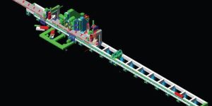 CNC 4 Axis 6 Station Stringer Plasma Cutting Machine