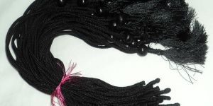 Black Rope with Black Tassel and Stopper
