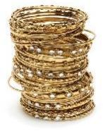 crystal bangles. metal bangles