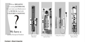 Sliding Shower Panel