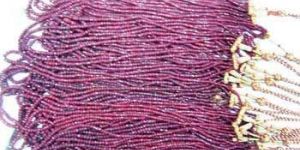 Ruby Faceted Beads