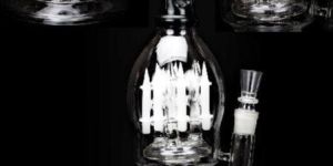Black Water Pipe Glass Bong