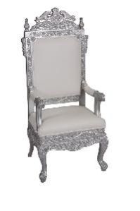 Silver Maharaja Chairs