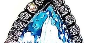 Sterling Silver Pendants with Natural Stone Swiss Blue Topaz