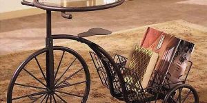 Decorative Cycle Stand with Glass