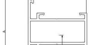 Aluminium Casement Window Mullion Section