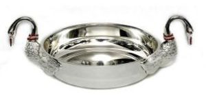 Silver Swan Shaped Bowl