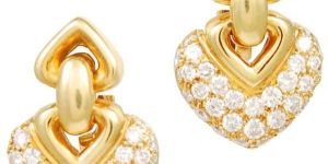 Diamond Heart Earring (CWDHE209)