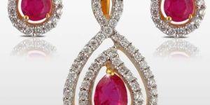 Diamond Pendant Set (CWDPS227)