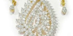 Silver CZ Pendant Set (CWCZPS268)