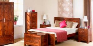 Sheesham Wood Bedroom Furniture Set