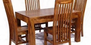 Sheesham Wood Dining Table Set