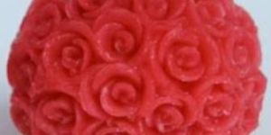 Designer Rose Ball Candle