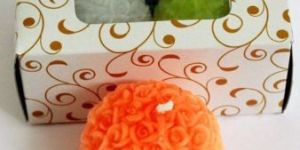 Designer Small Rose Ball Candle