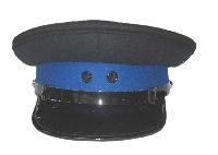 Navy Blue Cotton Officer Peaked Cap