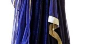 BLUE GOLD ANARKALI SUIT