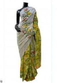 Designer Hand Painted Sarees
