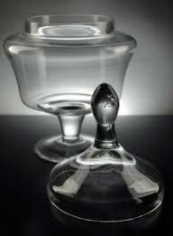 Clear Cut Glass Apothecary Jars