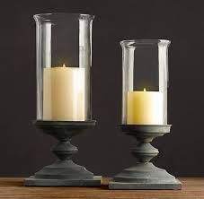 Glass Hurricane Candle Holders