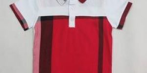 Boys Checkered Polo T-Shirts