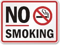 No Smoking Signs