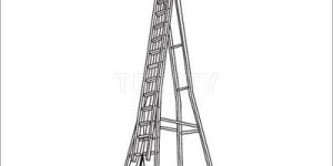 Aluminium Self Supporting Extension Ladder