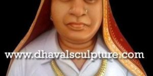 Marble Old Lady Statue