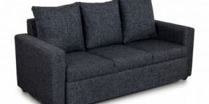 Fab Home Taupo Carbon Gray Three Seater Sofa