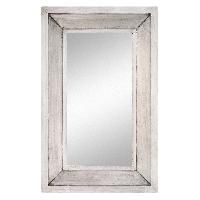 White Metal Mirror