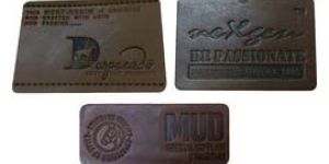 Denim Leather Emboss Patches